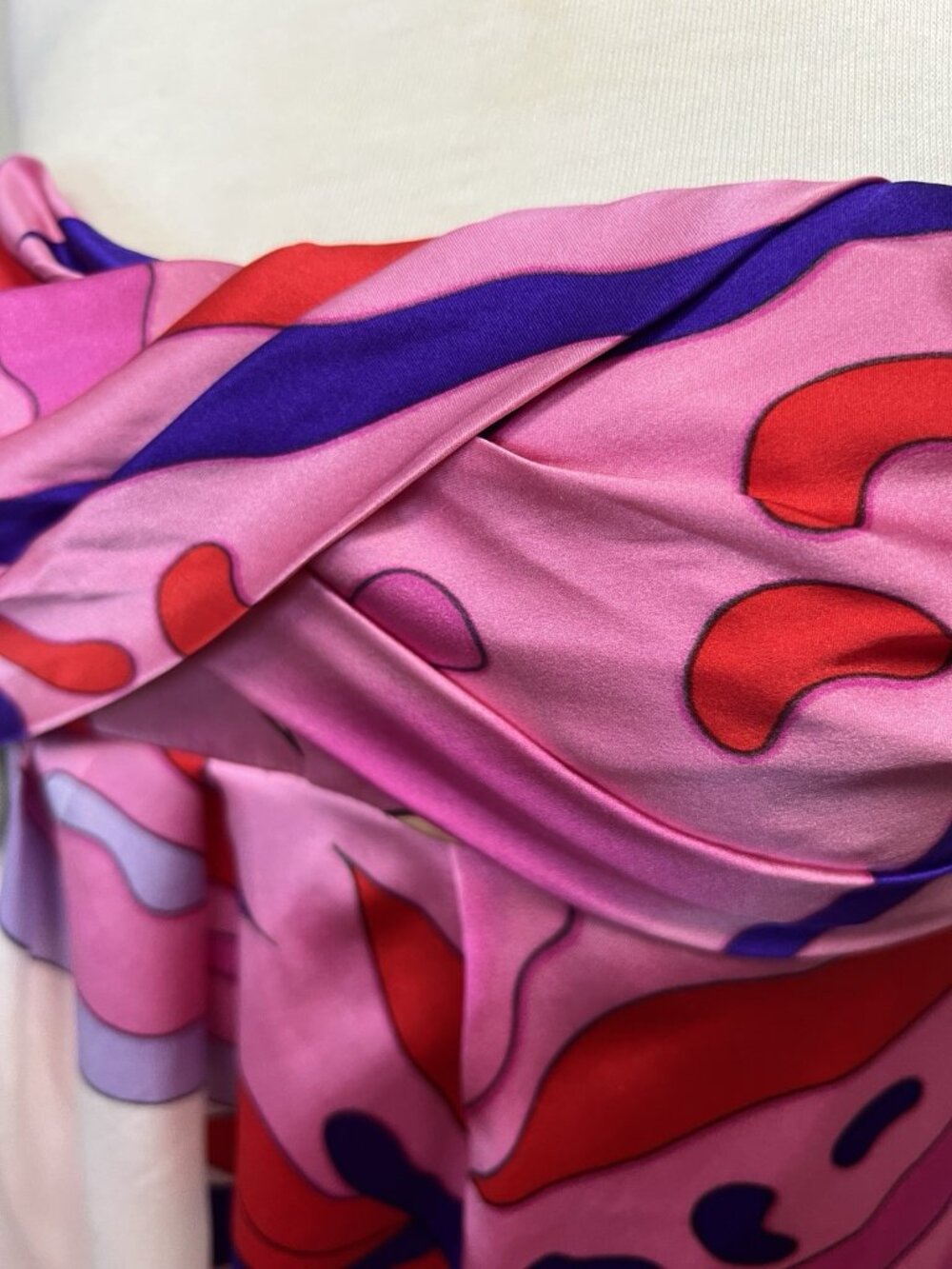 Y2K Andrea Behar Boston Proper Strapless Mini Dress Size 4 Pink Satin Silk - Picture 5 of 7